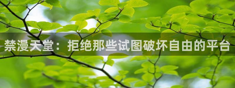omofun怎么下：禁漫天堂：拒绝那些试图破坏自由的平台